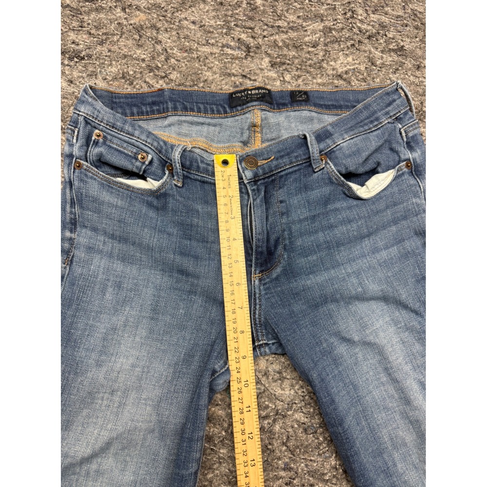 Lucky Brand Mid Rise Sweet Straight Ankle Jeans Blue 10/30 7W12559 - Picture 5 of 14